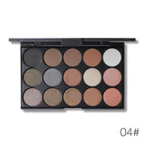 UCANBE Brand 5 Colors Eyeshadow Makeup Palette 15 Earth Color Matte Pigment Glitter Brick Red Eye Shadow Palettes Cosmetics Set