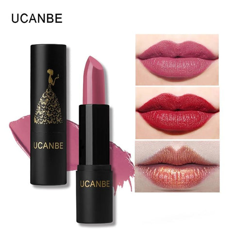 UCANBE Brand 8 Colors Moisturizing Smooth Lipsticks Makeup Matte Shimmer Waterproof Long Lasting Lips Stick Gloss Cosmetics Set