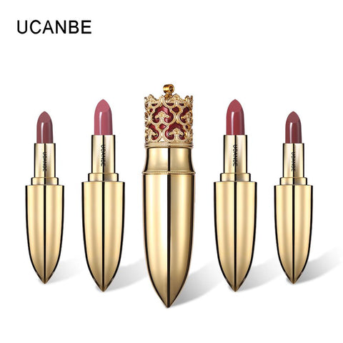 UCANBE Brand Crown Luxurious Velvet Matte Lipstick Set Waterproof Lasting Moisturizer Batom Lip Stick Tint Red Lips Cosmetics