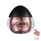 UCANBE Brand Face Body Glitter Paste Cream Makeup Shimmer Gold Silver Diamond Highlighter Gel Hair Paint Cosmetic Set For Party