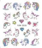 Unicorn Nail Water Sticker Mermaid Rainbow Cartoon Design Slider Nail Art Decal Beauty Foils Decoration