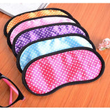 Unisex Funny Small Dots Sleeping Eye Mask  Anti Snoring Blindfold Sleeping Shade Cotton Cover 2.3cm X 10.5cm Blinder Blindfold