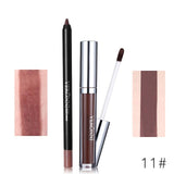 VERONNI Brand 13 Colors Lipgloss Lipliner Makeup Sets Batom Nude Velvet Pigment Lip Gloss Liner Sticks Waterproof Cosmetics Kit