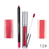 VERONNI Brand 13 Colors Lipgloss Lipliner Makeup Sets Batom Nude Velvet Pigment Lip Gloss Liner Sticks Waterproof Cosmetics Kit