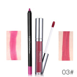 VERONNI Brand 13 Colors Lipgloss Lipliner Makeup Sets Batom Nude Velvet Pigment Lip Gloss Liner Sticks Waterproof Cosmetics Kit
