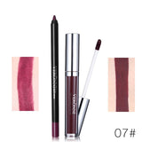VERONNI Brand 13 Colors Lipgloss Lipliner Makeup Sets Batom Nude Velvet Pigment Lip Gloss Liner Sticks Waterproof Cosmetics Kit