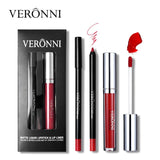 VERONNI Brand 13 Colors Lipgloss Lipliner Makeup Sets Batom Nude Velvet Pigment Lip Gloss Liner Sticks Waterproof Cosmetics Kit