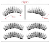 VICILEY Magnetic Eyelashes with 3 magnets natural HandMade Full Strip false Lashes cilios with applicator maquiagem 24P-Z-3-T