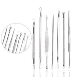 Vopregezi 5pcs/set Acne Blackhead Removal Needles Stainless Pimple Spot Comedone Acne Extractor Cleanser Black Head Remover Tool