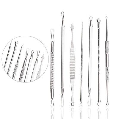 Vopregezi 5pcs/set Acne Blackhead Removal Needles Stainless Pimple Spot Comedone Acne Extractor Cleanser Black Head Remover Tool