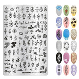 WAKEFULNESS 1Pcs Necklace Pattern Nail Stamping Plates Big Size Painting Nail Art Stencil Templates Manicure Nail Stamp Tools