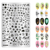WAKEFULNESS 1Pcs Necklace Pattern Nail Stamping Plates Big Size Painting Nail Art Stencil Templates Manicure Nail Stamp Tools