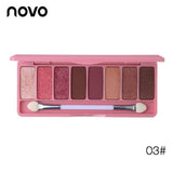 WODWOD Duo Color Easy Makeup Eyeshadow Palette Shimmer Matte High Pigment Sunset Eyeshadow Make Up Smoky Gold Brown Eyeshadow