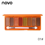WODWOD Duo Color Easy Makeup Eyeshadow Palette Shimmer Matte High Pigment Sunset Eyeshadow Make Up Smoky Gold Brown Eyeshadow