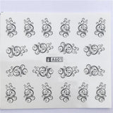 WUF 1pcs Hitoro Flower  Nail Stickers Water Transfer Decals Decoration Dream Cather Slider For Nail DIY Tips