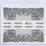 WUF 1pcs Hitoro Flower  Nail Stickers Water Transfer Decals Decoration Dream Cather Slider For Nail DIY Tips
