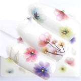 WUF Fresh Rose / Flower / Butterfly Water Transfer Nail Art Sticker Decal Slider Manicure Wraps Tool Tip