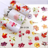 WUF Fresh Rose / Flower / Butterfly Water Transfer Nail Art Sticker Decal Slider Manicure Wraps Tool Tip