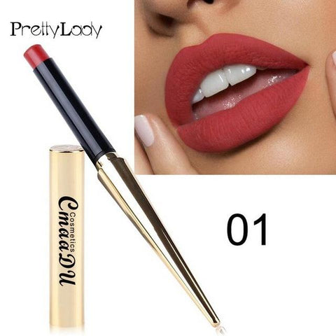 Waterproof Matte Liquid 8 color  Moisturizer Smooth Lip Stick Long Lasting Lip Gloss Cosmetic Beauty Makeup