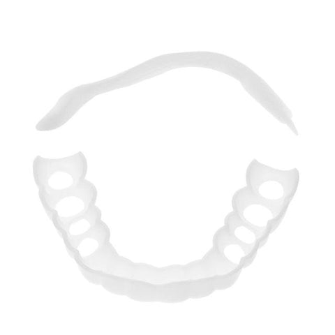 Whitening Snap Perfect Smile Denture Teeth Comfort Fit False Teeth Reusable Teeth Cover Adjustable Flex for Upper One
