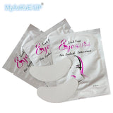 Wholesale 100 pairs/lot eyelashes Paper Patches Eye Pads Women makeup tools eyelash extension lint free 7*3.3cm