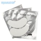 Wholesale 100 pairs/lot eyelashes Paper Patches Eye Pads Women makeup tools eyelash extension lint free 7*3.3cm