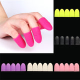 Wholesale Nail Art Soak Off Cap Silicone UV Gel Polish Varnish Remover Clean Degreaser Clip Reusable Wraps Rubber Manicure Tools