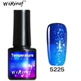 WiRinef 1pcs Temperature Nail Gel Polish Chameleon Thermo Varnish Semi Permanent Color Changing UV Lacquer