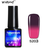 WiRinef 1pcs Temperature Nail Gel Polish Chameleon Thermo Varnish Semi Permanent Color Changing UV Lacquer