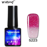 WiRinef 1pcs Temperature Nail Gel Polish Chameleon Thermo Varnish Semi Permanent Color Changing UV Lacquer
