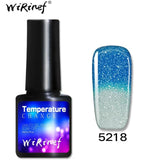 WiRinef 1pcs Temperature Nail Gel Polish Chameleon Thermo Varnish Semi Permanent Color Changing UV Lacquer