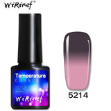WiRinef 1pcs Temperature Nail Gel Polish Chameleon Thermo Varnish Semi Permanent Color Changing UV Lacquer