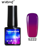WiRinef 1pcs Temperature Nail Gel Polish Chameleon Thermo Varnish Semi Permanent Color Changing UV Lacquer