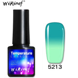 WiRinef 1pcs Temperature Nail Gel Polish Chameleon Thermo Varnish Semi Permanent Color Changing UV Lacquer