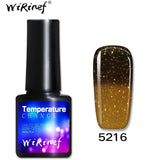 WiRinef 1pcs Temperature Nail Gel Polish Chameleon Thermo Varnish Semi Permanent Color Changing UV Lacquer