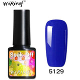 WiRinef 27 Colors 8ml Pure Semi-Permanent Nail Gel Polish UV Led Lacquer Hybrid Long Lasting UV Gel Nail Polish