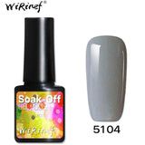 WiRinef 27 Colors 8ml Pure Semi-Permanent Nail Gel Polish UV Led Lacquer Hybrid Long Lasting UV Gel Nail Polish