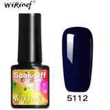 WiRinef 27 Colors 8ml Pure Semi-Permanent Nail Gel Polish UV Led Lacquer Hybrid Long Lasting UV Gel Nail Polish
