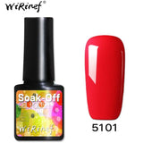 WiRinef 27 Colors 8ml Pure Semi-Permanent Nail Gel Polish UV Led Lacquer Hybrid Long Lasting UV Gel Nail Polish