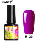 WiRinef 27 Colors 8ml Pure Semi-Permanent Nail Gel Polish UV Led Lacquer Hybrid Long Lasting UV Gel Nail Polish