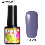 WiRinef 27 Colors 8ml Pure Semi-Permanent Nail Gel Polish UV Led Lacquer Hybrid Long Lasting UV Gel Nail Polish