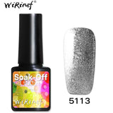 WiRinef 27 Colors 8ml Pure Semi-Permanent Nail Gel Polish UV Led Lacquer Hybrid Long Lasting UV Gel Nail Polish