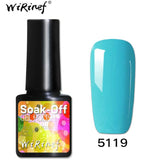 WiRinef 27 Colors 8ml Pure Semi-Permanent Nail Gel Polish UV Led Lacquer Hybrid Long Lasting UV Gel Nail Polish