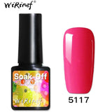 WiRinef 27 Colors 8ml Pure Semi-Permanent Nail Gel Polish UV Led Lacquer Hybrid Long Lasting UV Gel Nail Polish