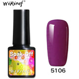WiRinef 27 Colors 8ml Pure Semi-Permanent Nail Gel Polish UV Led Lacquer Hybrid Long Lasting UV Gel Nail Polish