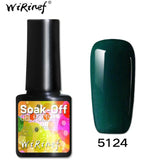 WiRinef 27 Colors 8ml Pure Semi-Permanent Nail Gel Polish UV Led Lacquer Hybrid Long Lasting UV Gel Nail Polish