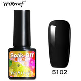 WiRinef 27 Colors 8ml Pure Semi-Permanent Nail Gel Polish UV Led Lacquer Hybrid Long Lasting UV Gel Nail Polish