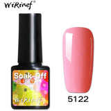 WiRinef 27 Colors 8ml Pure Semi-Permanent Nail Gel Polish UV Led Lacquer Hybrid Long Lasting UV Gel Nail Polish
