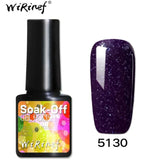 WiRinef 27 Colors 8ml Pure Semi-Permanent Nail Gel Polish UV Led Lacquer Hybrid Long Lasting UV Gel Nail Polish