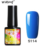 WiRinef 27 Colors 8ml Pure Semi-Permanent Nail Gel Polish UV Led Lacquer Hybrid Long Lasting UV Gel Nail Polish